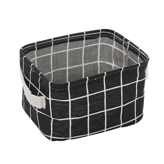 Suncoda Storage Bags Canvas Storage Bins Basket Organizers Foldable Fabric Cotton Linen Storage Bins For Makeup Book Baby Toy Basket Blanket Storage On Clearance