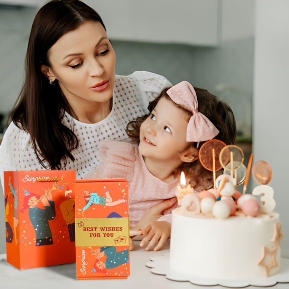 Suncoda Surprise Gift Box Explosion, Merry Christmas Explosion Gift Box, Creative Folding Bouncing Gift Box, Xmas Decorations for Holiday Christmas Gifts (10 Box Set)