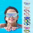 thumbnail image 1 of Suncoda Swim Goggles, No Leak Large Frame Swimming Goggles with Ear Plugs Nose Clip Swim Cap, HD Large Frame Waterproof Goggles for Women Men, 1 of 2