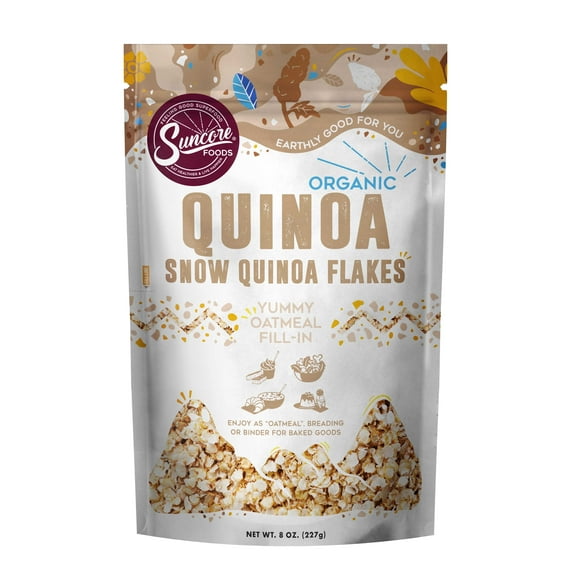 Suncore Foods Organic Gluten-Free Quinoa Snow Flakes, 8oz