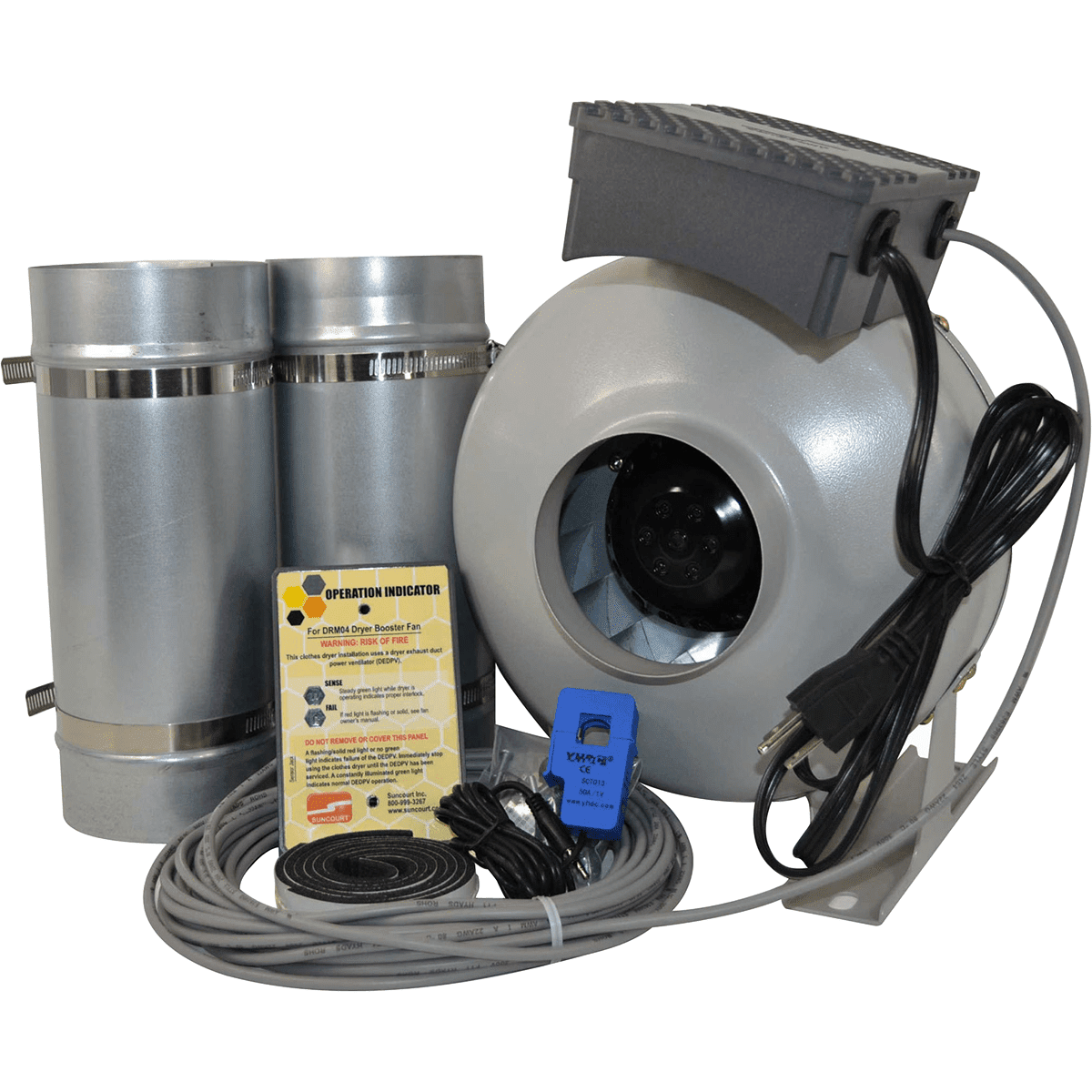 Suncourt Centrasense® DEDPV Clothes Dryer Booster Fan Kit – DRM04