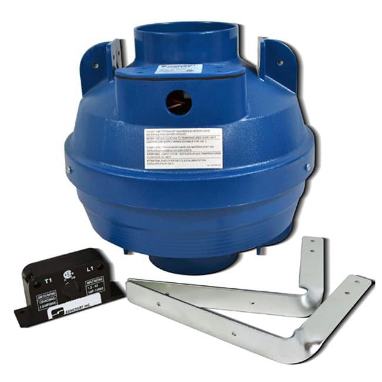 Suncourt Centrax 4-Inch Dryer Vent Booster Fan Kit with Current-Sensing Activation – DRY04
