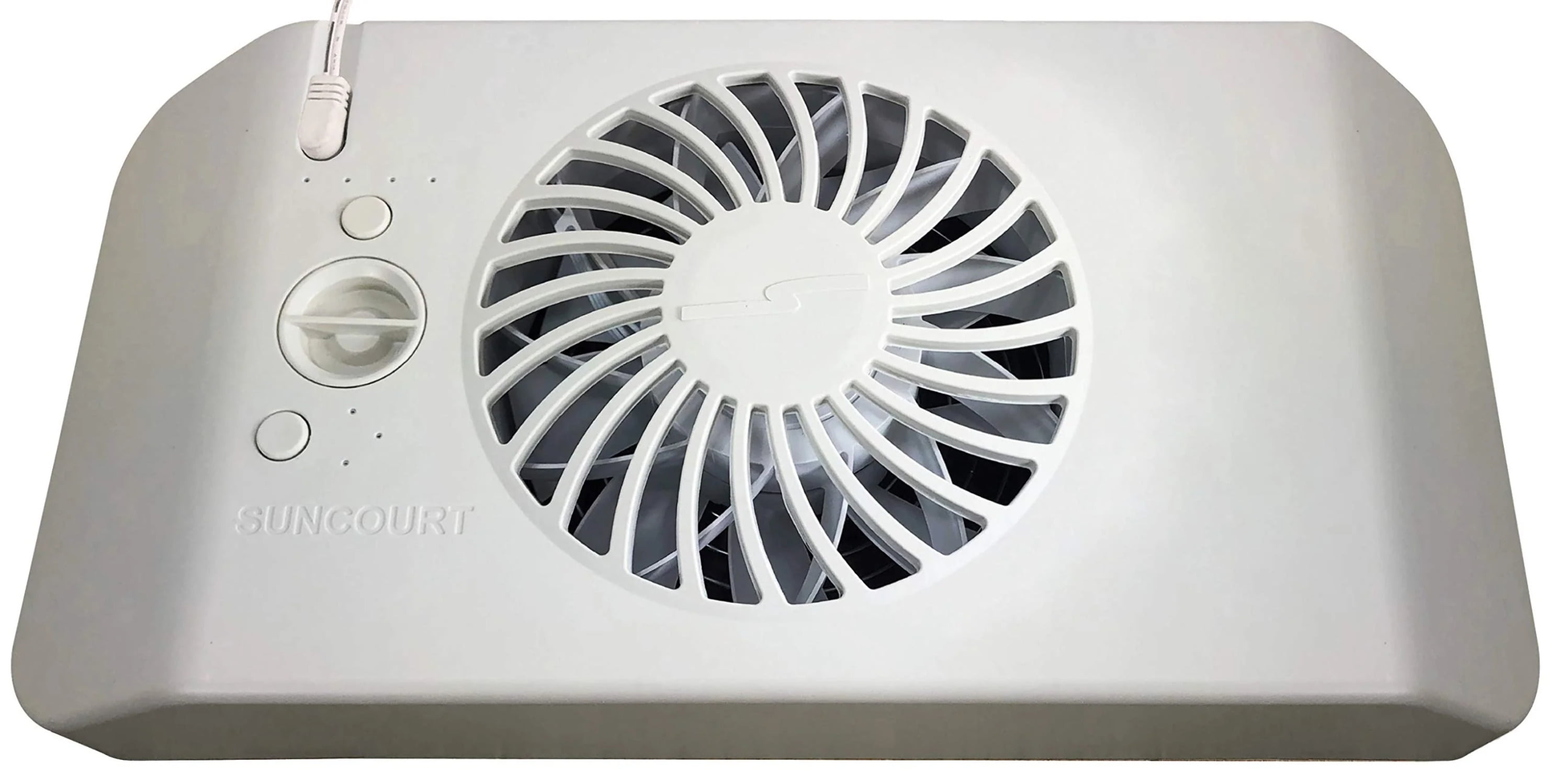 Suncourt Improved Equalizer HC600 EZ8 Smart Electric Bedroom Air Conditioner Vent Booster, White