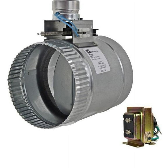 Suncourt HVAC Motorized Damper Normally Open Power Closed, Spring Return ZO212