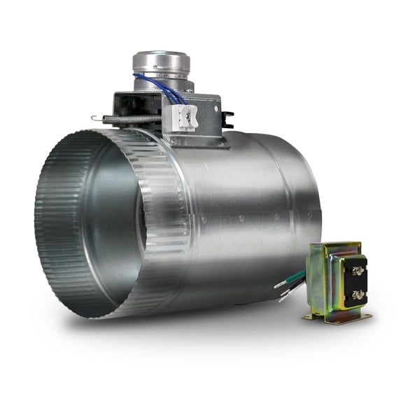 Suncourt HVAC Motorized Damper  Normally Closed  Power Open, Spring Return  ZC206S