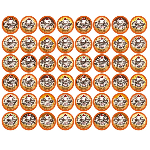 Sundae Ice Cream K-Cup Coffee Pods, 48 Count Variety Pack for Keurig Brewers