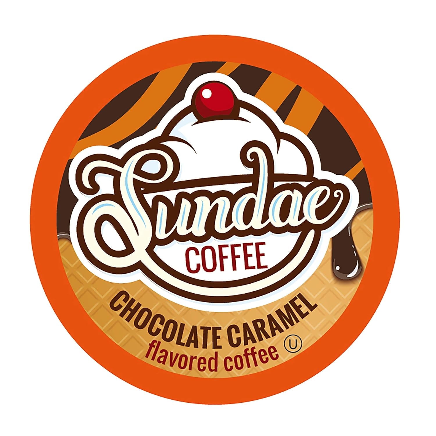 Sundae Ice Cream Flavored Coffee Pods Compatible with Keurig 2.0, Chocolate Caramel 48 Count