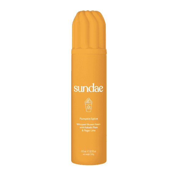 Sundae Whipped Shower Foam Body Wash Pumpkin Spice Latte 8.9 oz for All Adult Skin Types- Unisex