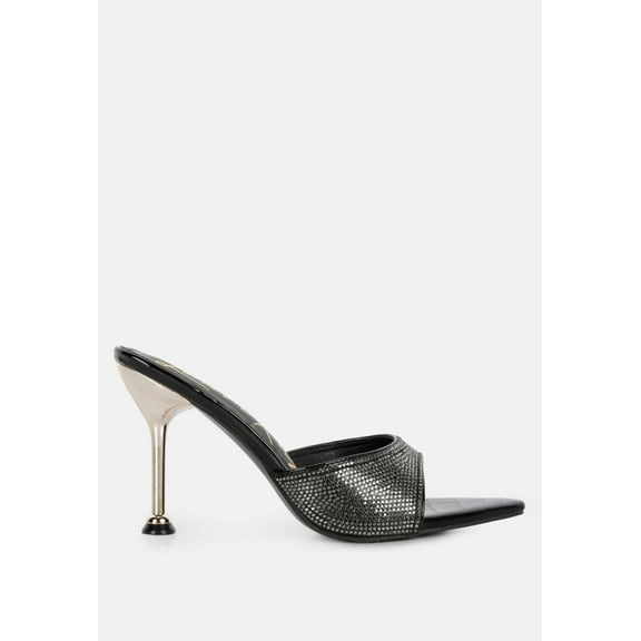 Sundai Rhinestone Embellished Stiletto Sandals