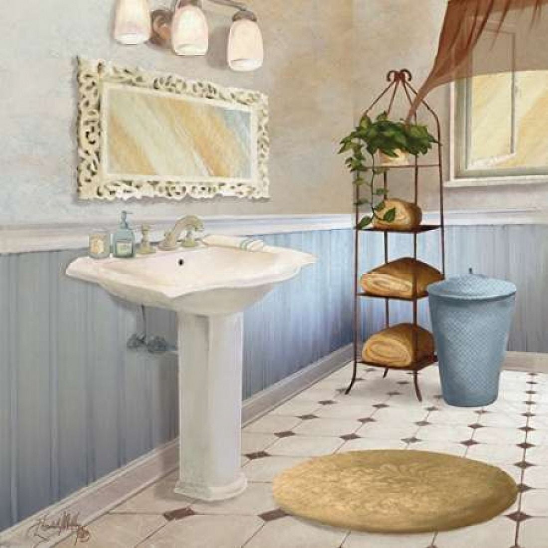 Sundance Bath II Canvas Art - Elizabeth Medley (24 x 24)