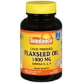 Sundance Flaxseed Oil Tablets, 1000 mg, 90 Count