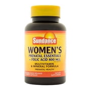 Sundance Prenatal Vitamins And Minerals Quick Release Capsules For Womens, 100 Ea, 2 Pack