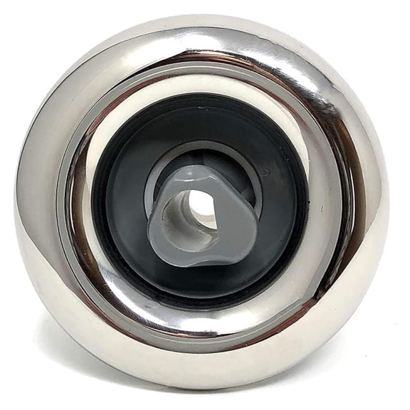 Sundance Spa Jet Replacement 6541-555 - Mini Rotational Jet w/ 316SS Escutcheon - Textured Gray - 3 Inch Face - Fits 850 Series Spas