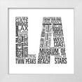 thumbnail image 1 of Sundance Studio 15x15 White Modern Wood Framed Museum Art Print Titled - CA Type Border II, 1 of 4