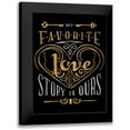thumbnail image 1 of Sundance Studios 19x24 Black Modern Framed Museum Art Print Titled - Black and Gold Love Story Border, 1 of 5