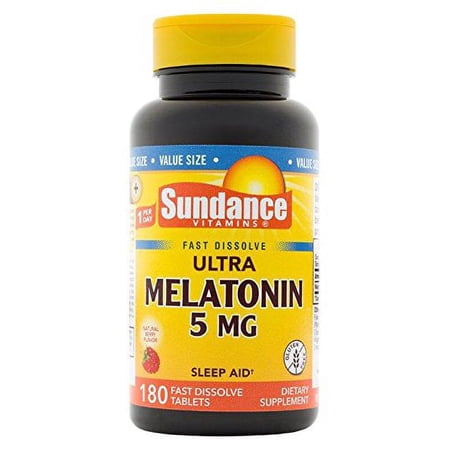 Sundance Ultra 5 Mg Melatonin Fast Dissolve Tablets, 180 Count