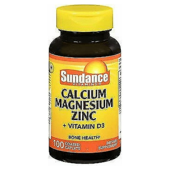 Sundance Vitamins Calcium-Magnesium Zinc Plus Vitamin D3 For Bone Health, 100 ct, 3 Pack