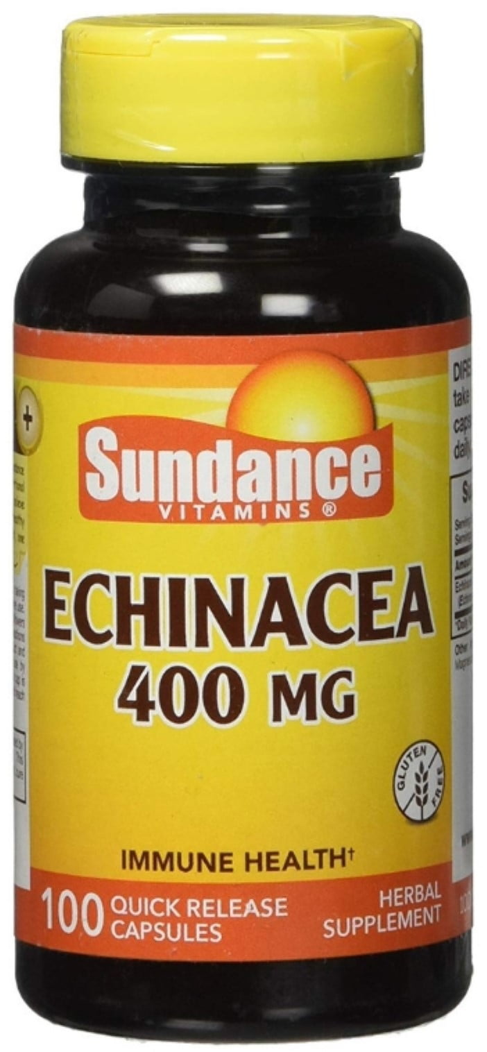 Sundance Vitamins Echinacea 400 mg, 100 ea (Pack of 4)