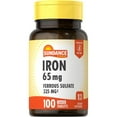 Sundance Vitamins Iron 65 mg 100 Tablets
