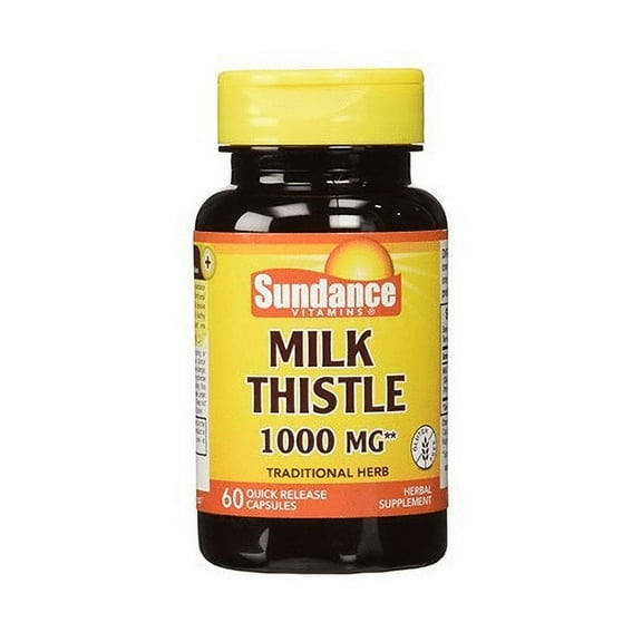 Sundance Vitamins Milk Thistle 1000 mg Capsules, 60 Ea