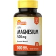 thumbnail image 1 of Magnesium 500mg | 100 Caplets | Essential Vitamin | Vegetarian, Non-GMO & Gluten Free | by Sundance, 1 of 5