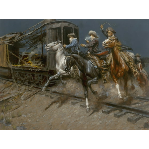 Sundance & The Wild Bunch by Andy Thomas - Canvas Open Edition 12x16 - Iconic Art for Any Space - 1 Unit per pack