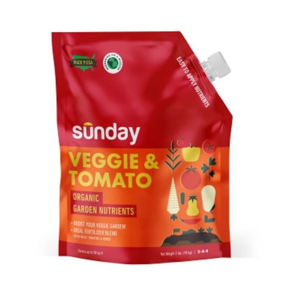 Sunday 7030140 2 lbs Organic Tomatoes 5-4-4 Plant Fertilizer - Case of 6