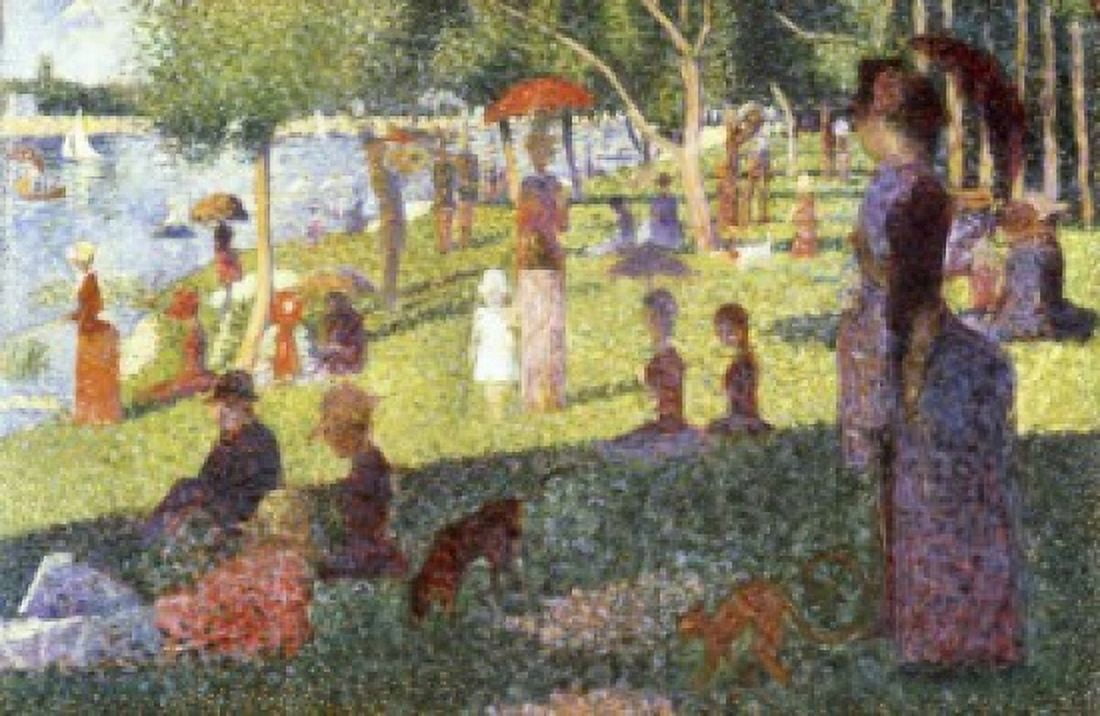 Sunday Afternoon on the Island of La Grande Jatte (Study) 1884-1886 Georges Seurat (1859-1891 French) Oil on canvas Canvas Art - Georges Seurat (18 x 24)