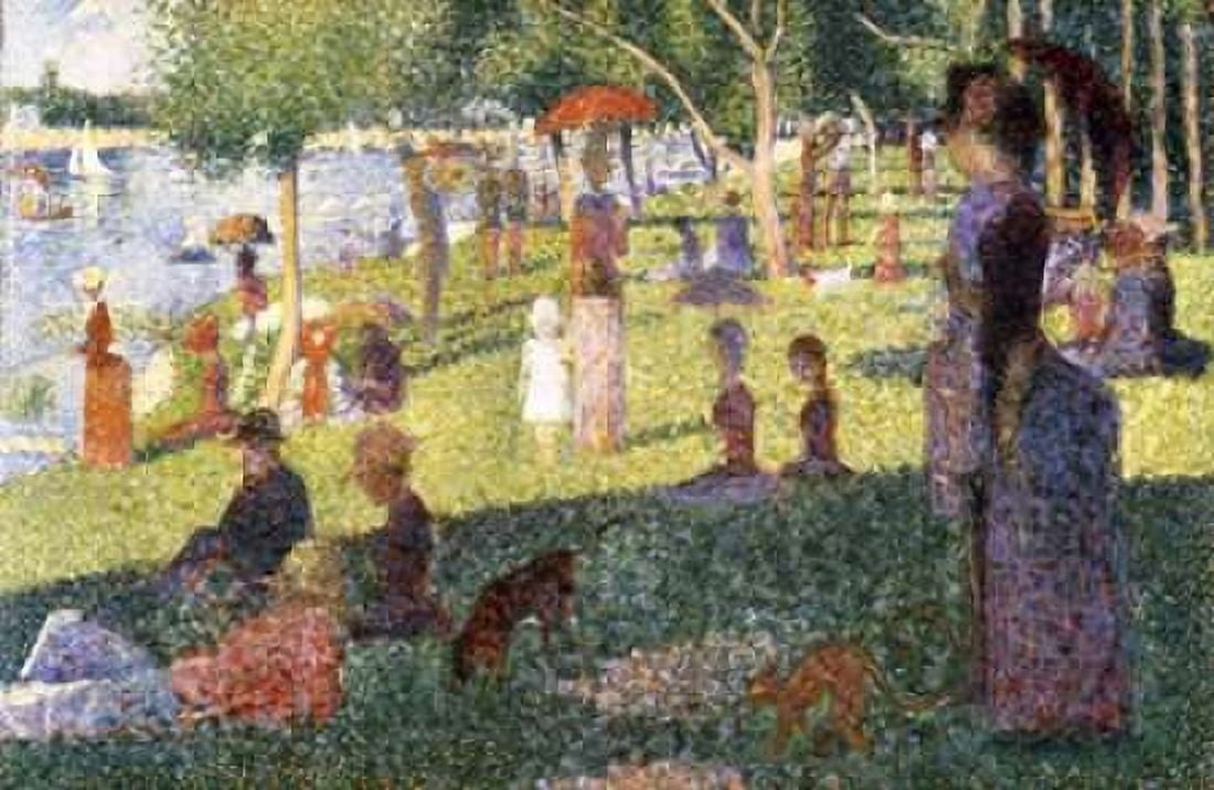 Sunday Afternoon On The Island of La Grande Jatte - Study Canvas Art - Georges Seurat (24 x 36)