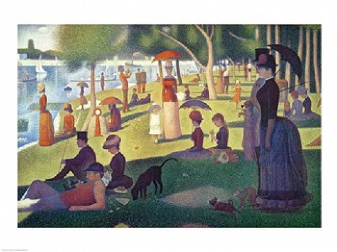 Sunday Afternoon on the Island of La Grande Jatte Canvas Art - Georges Seurat (24 x 18)