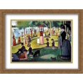 thumbnail image 1 of Sunday Afternoon on the Island of La Grande Jatte, c.1886 2x Matted 36x28 Large Gold Ornate Framed Art Print by Georges Seurat, 1 of 2