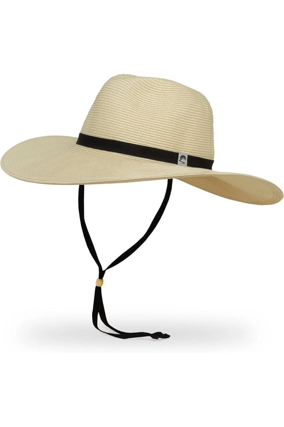 Unisex Sojourn Hat with Adjustable Chinstrap, Cream, Medium