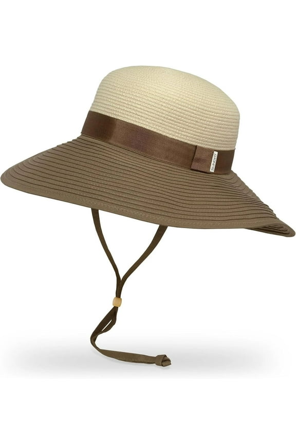 Women's Siena Hat with Chinstrap, Small/Medium, Cream/Sand