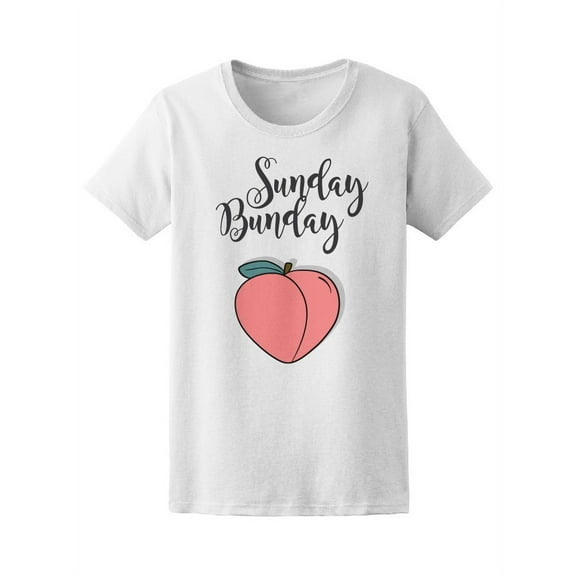 Sunday Bunday Cool Modern Peach T-Shirt Women -Image by Shutterstock, Female Large