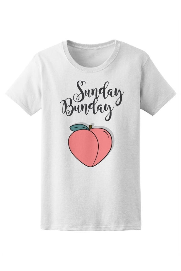 Sunday Bunday Cool Modern Peach T-Shirt Women -Image by Shutterstock, Female Large