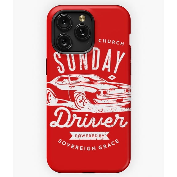 Sunday Driver Powered Funny Slow Driving Joke Graphic A584 Phone Case for iPhone 11 to 17 Pro Max