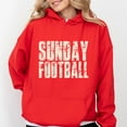 thumbnail image 1 of Sunday Football Block Distressed - Women's Graphic Hoodie, 1 of 7