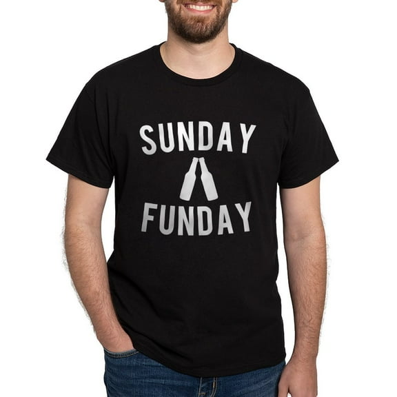 CafePress - Sunday Funday Dark T Shirt - Men's Classic Graphic Cotton T-Shirt