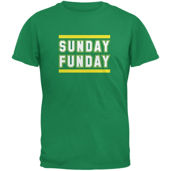 Sunday Funday Green Bay Irish Adult T-Shirt - Large