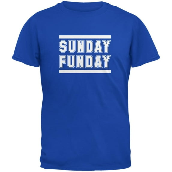 Sunday Funday Indianapolis Royal Adult T-Shirt - 2X-Large