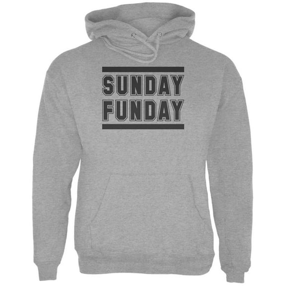 Sunday Funday Mens Hoodie Storm Grey X-LG