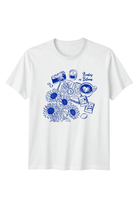 Sunday In Bloom Coffee Hobbies Men?S T-Shirt Womens Tee Graphic Unisex Top All Size S-5XL