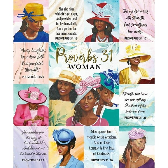 African American Expressions Warm Soft Throw Blankets, Sunday Morning Blanket, Mom Blankets Gifts for Mothers Day, Birthday, Christmas - BLK-05