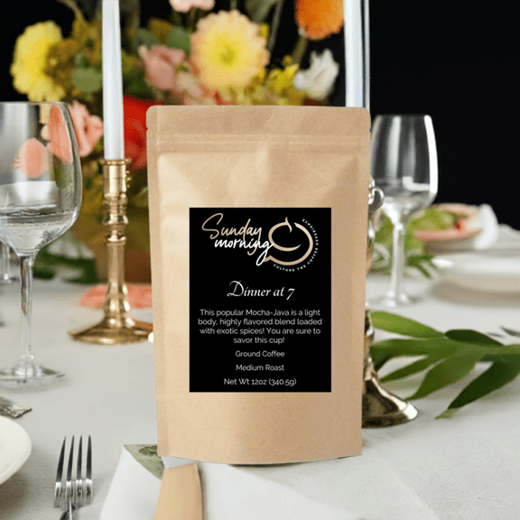 Sunday Morning Coffee Dinner at 7 (Mocha-Java)