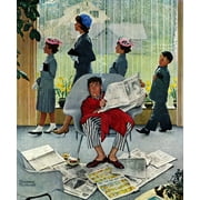 "Sunday Morning" by Norman Rockwell Painting Print on Canvas