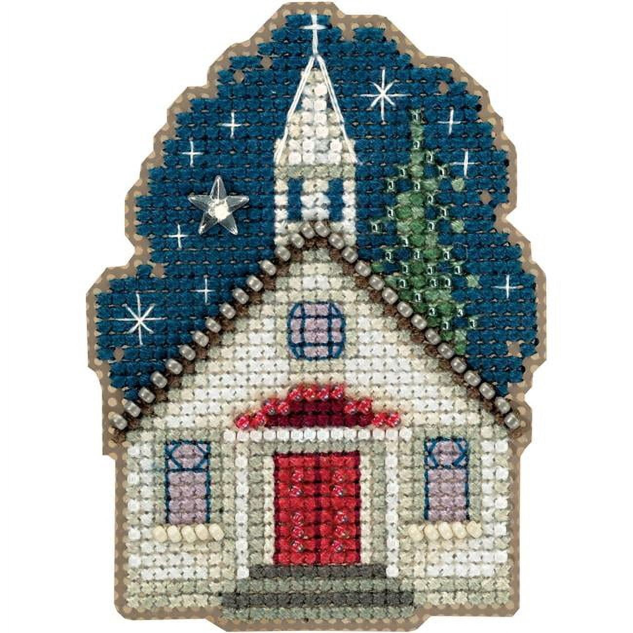 Tree Shopping Cross Stitch Ornament Kit By Mill Hill - Beaded Holiday Design, Complete Kit For Crafters