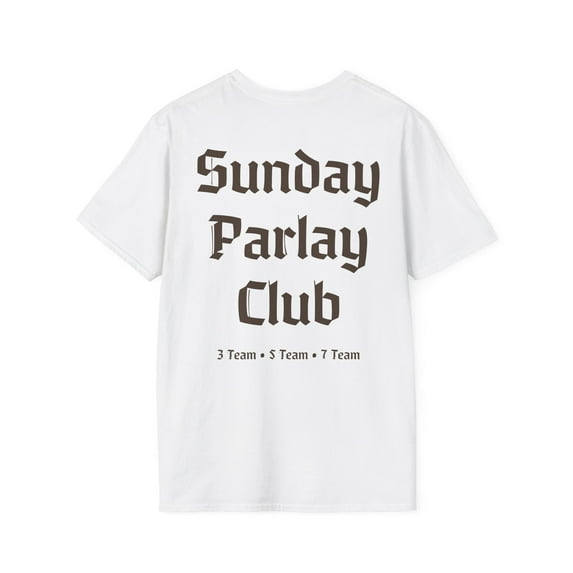 Sunday Parlay Club T-Shirt | Sports Betting Typography Tee