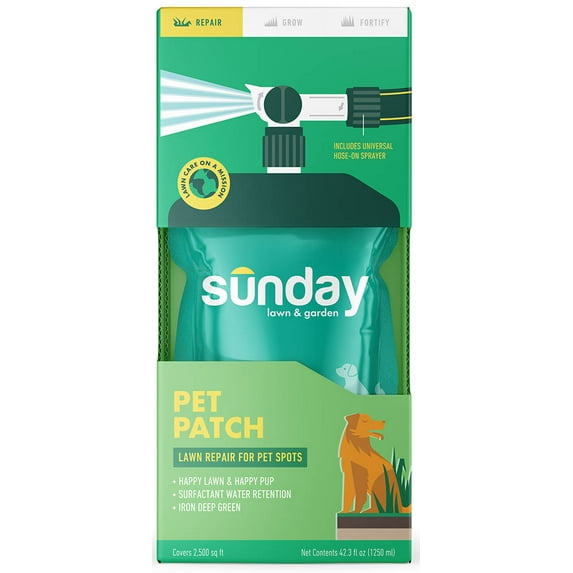 Sunday Pet Patch Lawn Repair for Pet Spots 42oz, Florida