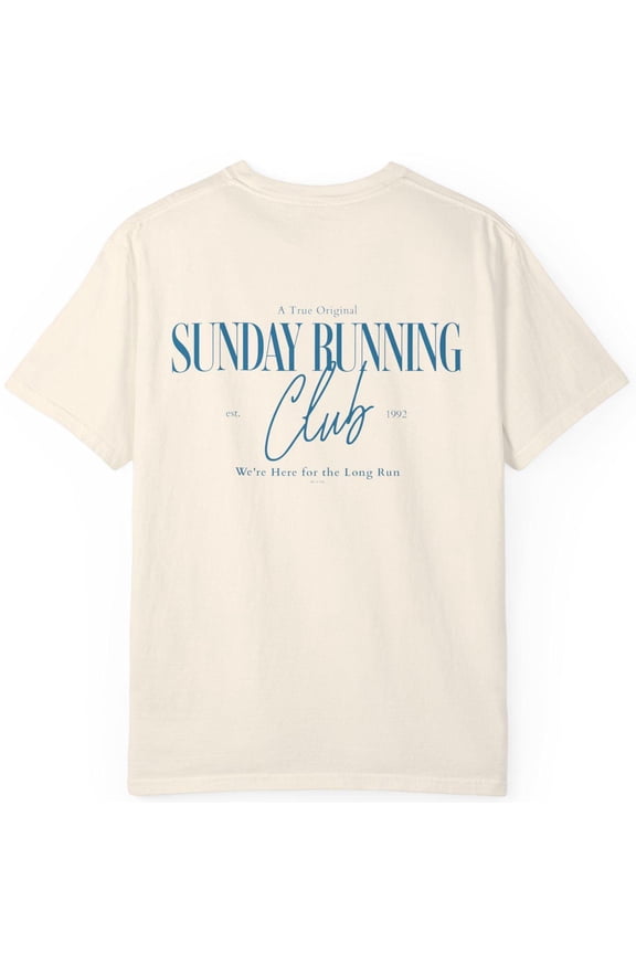 Sunday Running Club Shirt Motivational Tee - Sporty Aesthetic Workout Shirt for Women, Tre