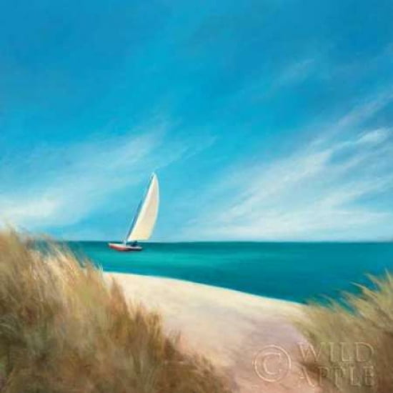 Sunday Sail Canvas Art - Julia Purinton (24 x 24)